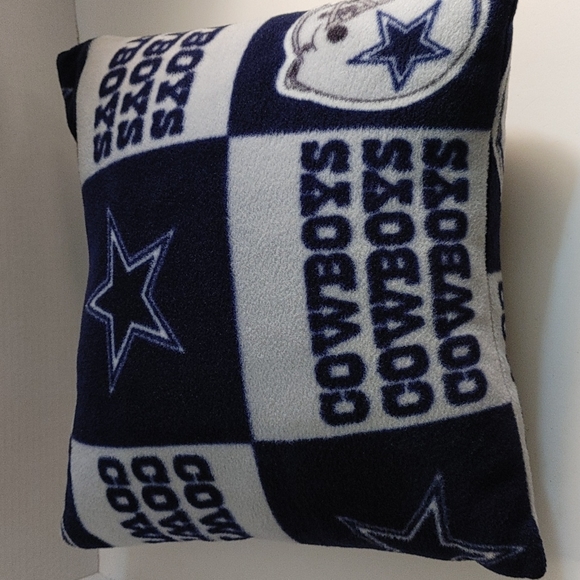 Other - 14x14 homemade Dallas Cowboys fleece pillow